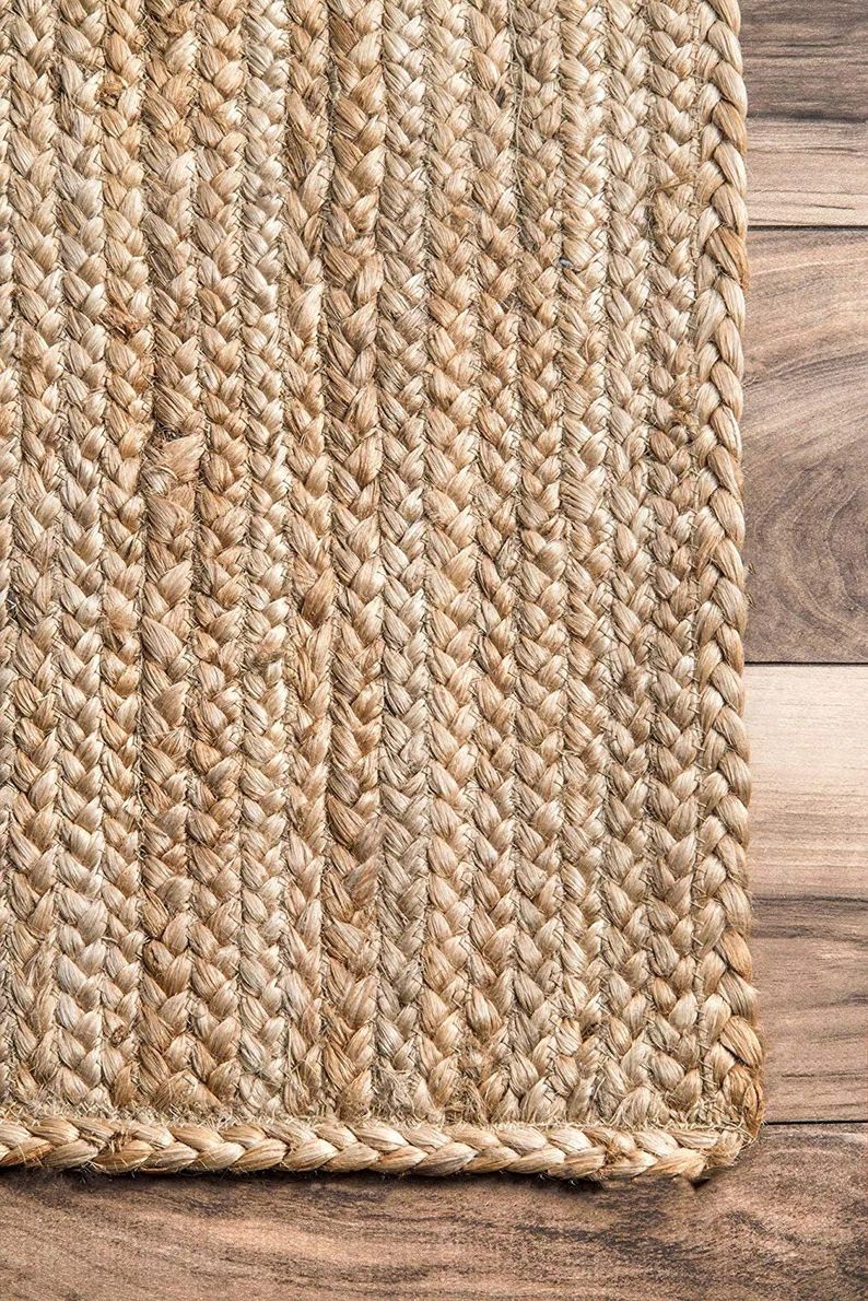 Hand Braided Bohemian Jute  Runner Rug Area Rug  Home Decor Rugs Floor Decor Jute Durri | Etsy (US)