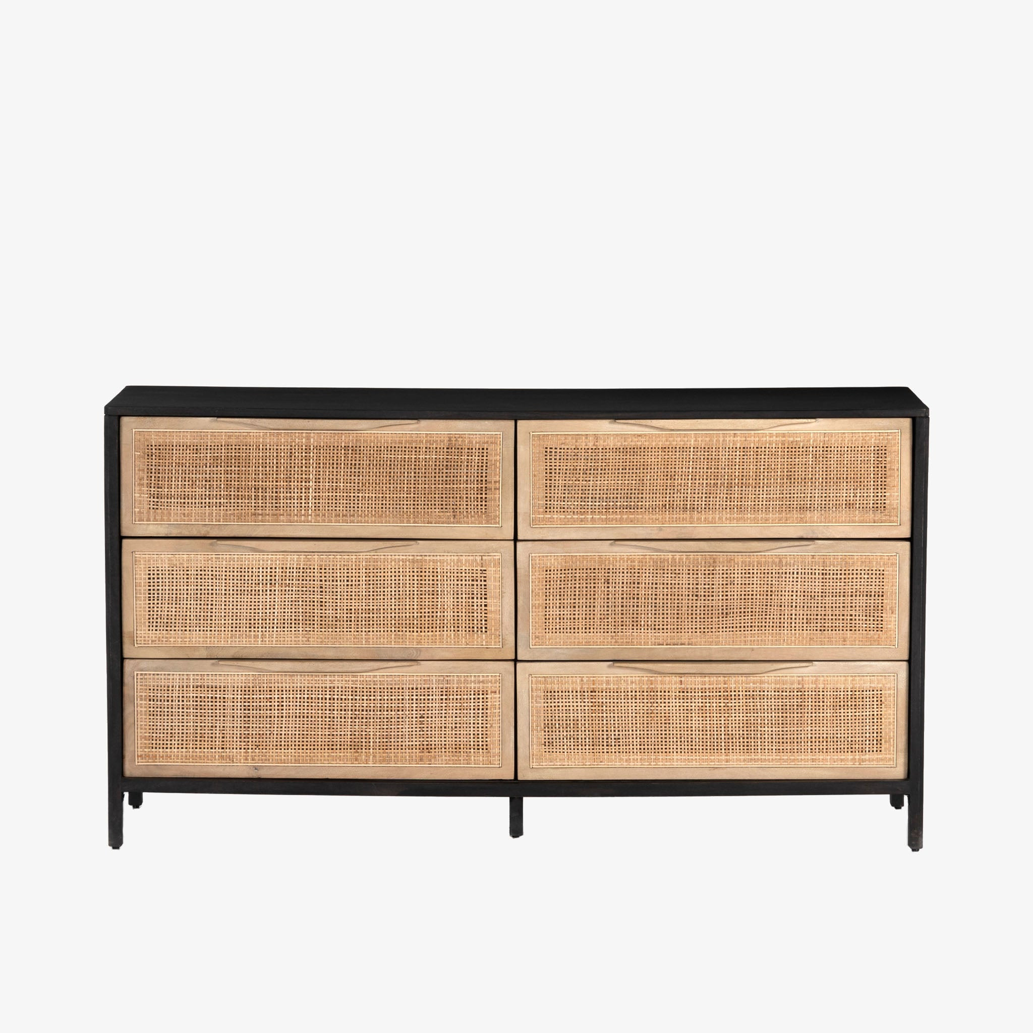 Four Hands Sydney 6 Drawer Dresser in Black Wash | The Addison West