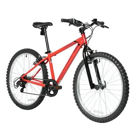 Decathlon Rockrider ST100 24 Inch Mountain Bike Red Kids Size 4 5 to 4 11 | Walmart (US)