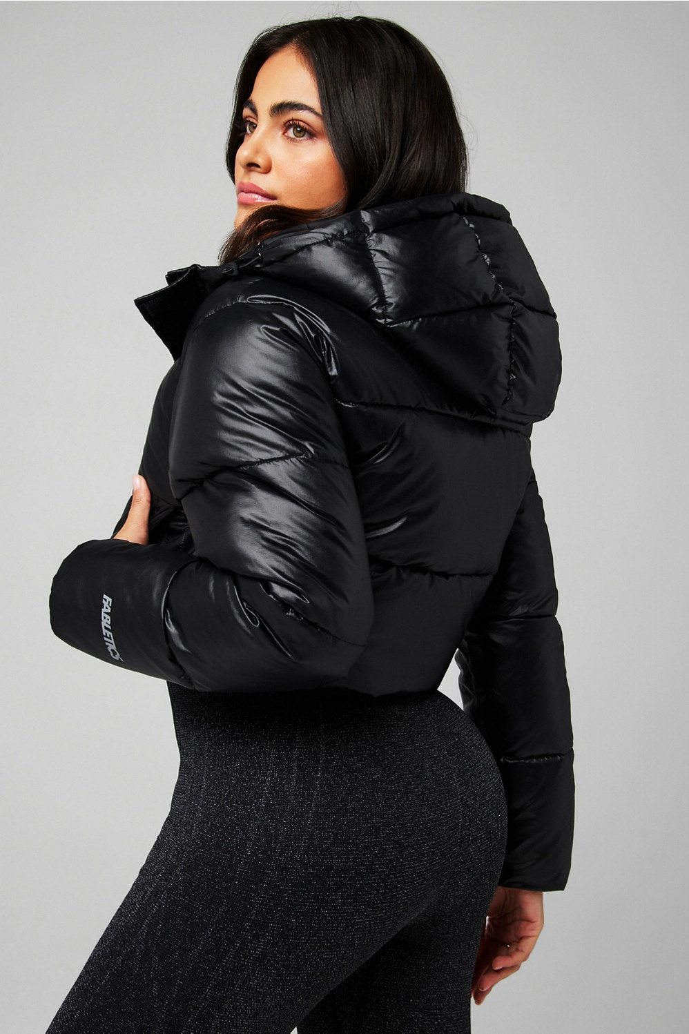Essential Cropped Hooded Puffer | Fabletics - North America