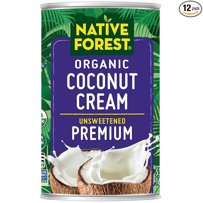 Native Forest Organic Unsweetened Premium Coconut Cream â€“ Heavy Cream, Dairy Substitute, D... | Amazon (US)