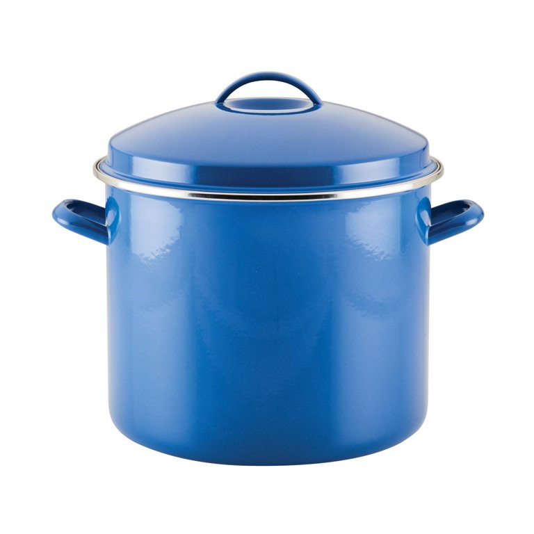 16qt Porcelain Enamel Covered Stock Pot Blue | Walmart (US)
