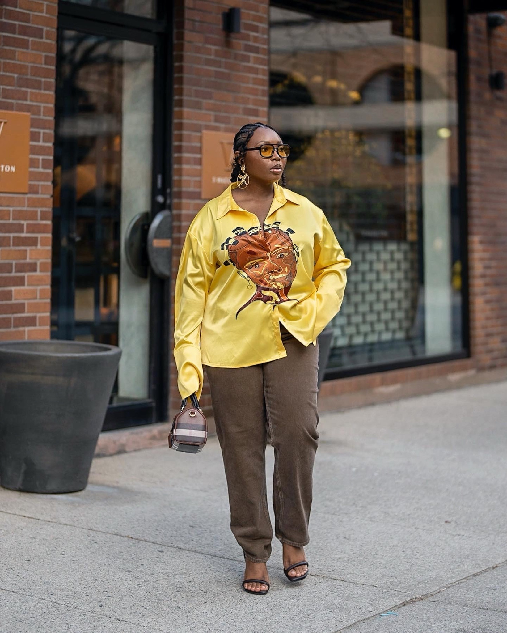 Hello loves! As spring/summer is around the corner, I’ve been bringing out the bright colours in my closet a lot more! I love this yellow satin shirt paired with brown straight leg denim, with gold statement earrings! Twinkle

#LTKSeasonal #LTKstyletip #LTKworkwear