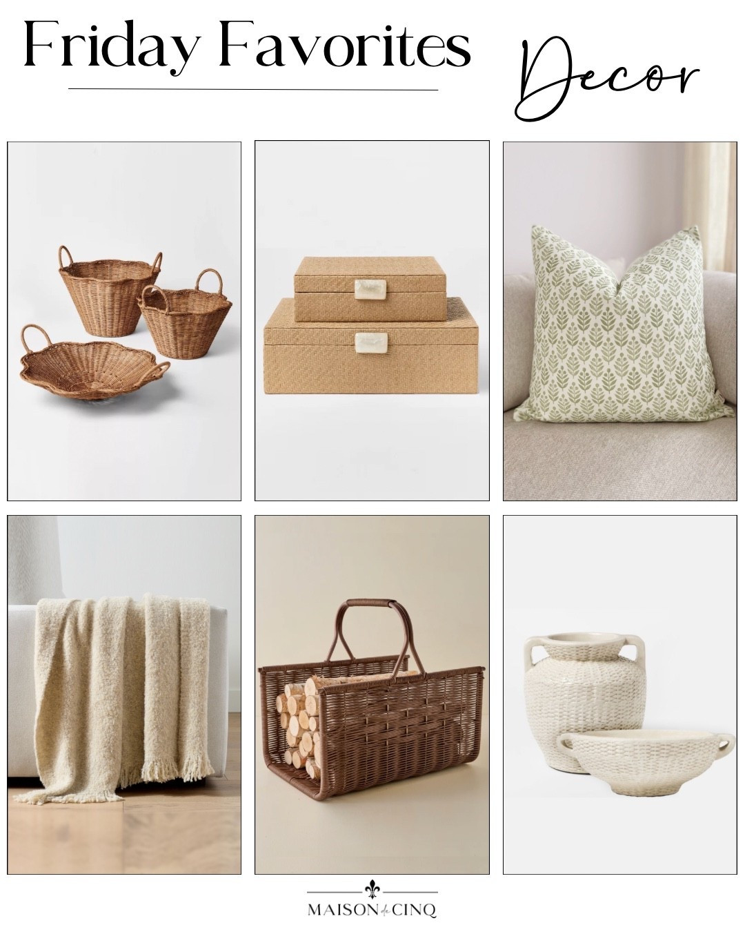 Bee favorites from the Studio McGee x Target drop, cute throw pillows for a winter refresh, and more!

Home decor, winter decor, coffee table decor, throw blanket, baskets 

#LTKFindsUnder100 #LTKHome #LTKFindsUnder50