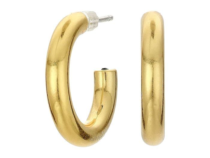 Madewell Chunky Small Hoop Earrings (Vintage Gold) Earring | Zappos