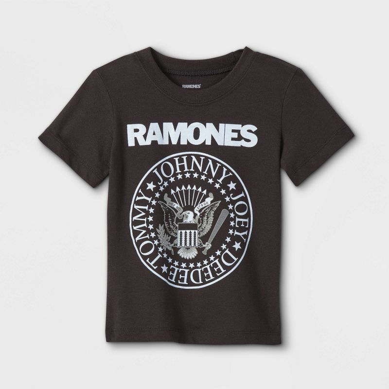 Toddler Boys' The Ramones Merch Traffic Short Sleeve T-Shirt - Black | Target