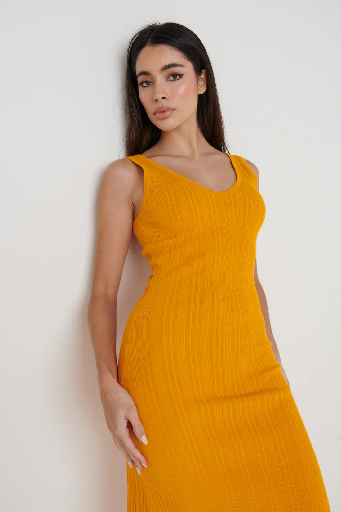 Eliza A-Line Dress - Orange | Pretty Lavish (UK)