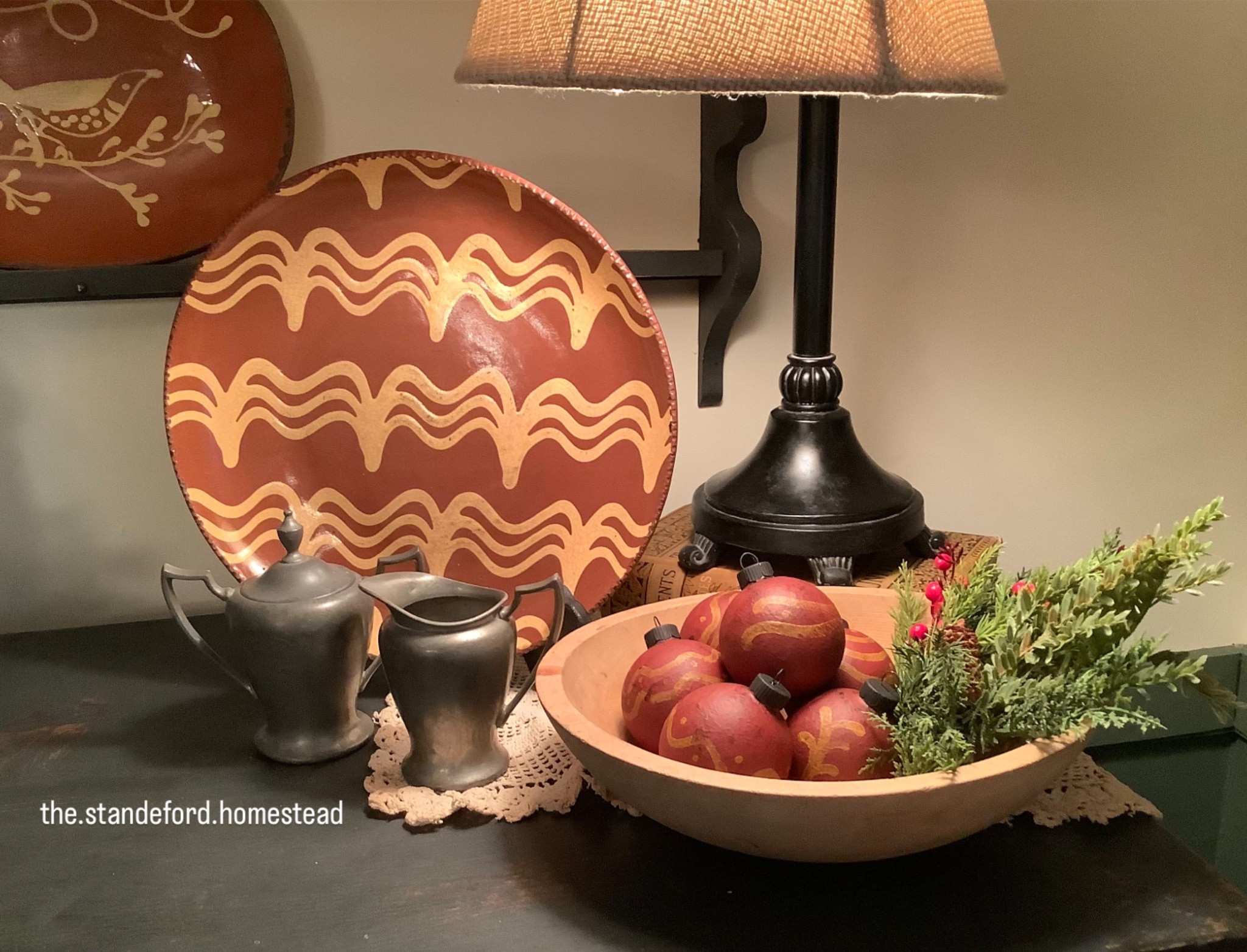 It’s hard to believe it’s just a week until Christmas! I’ve kept my decorating simple this year ~ greens mixed in with everyday redware & pewter along with some ornaments. 🩶
www.sugarcreekantiques.com

#LTKHoliday 

#LTKSeasonal #LTKHome