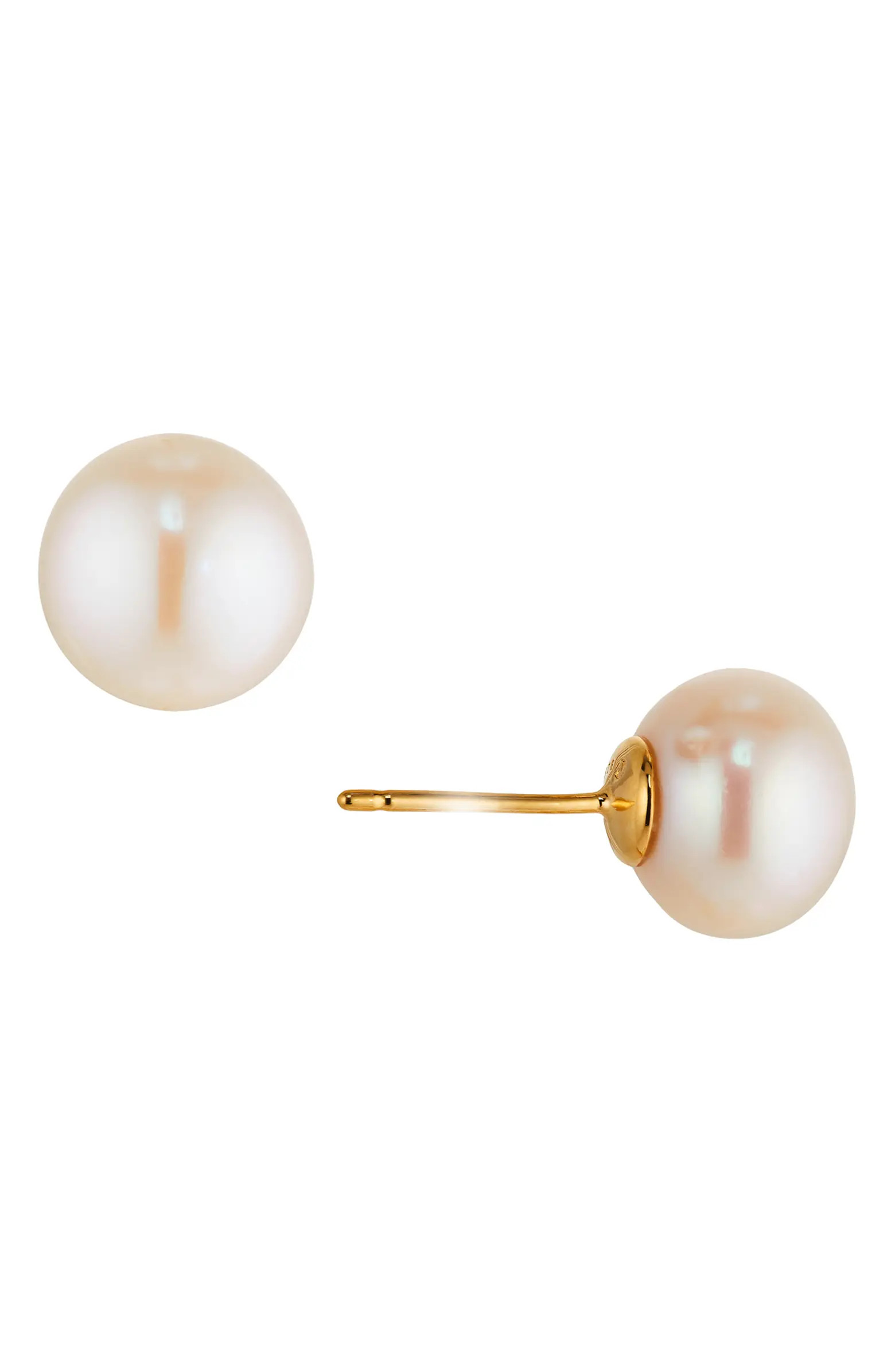 Freshwater Button Pearl Stud Earrings | Nordstrom