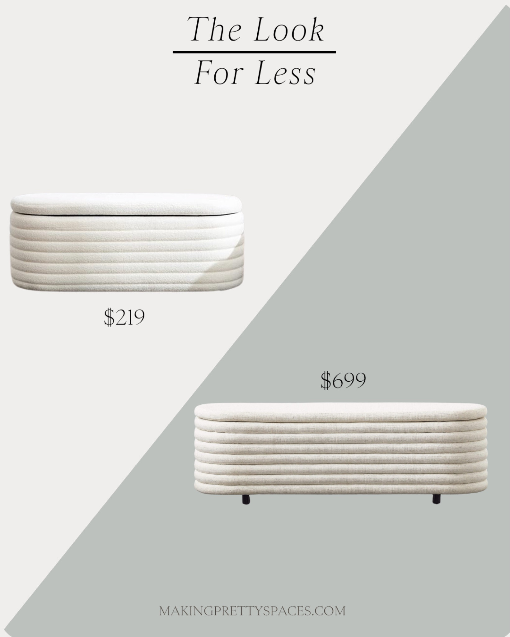 The look for less, storage bench, splurge vs save, neutral home, affordable home, home decor, furniture, home finds 

#LTKSeasonal #LTKstyletip #LTKhome