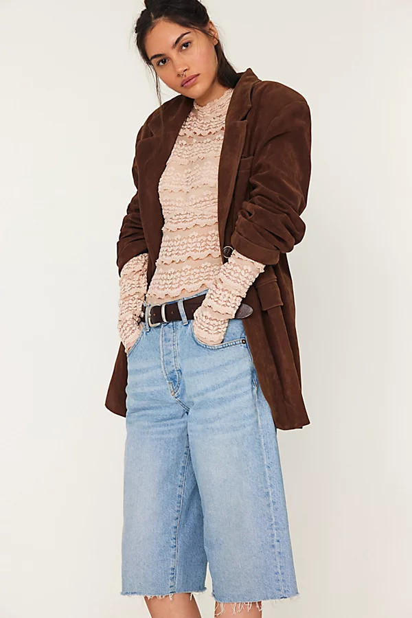 Paper Cut Vegan Suede Blazer | Free People (Global - UK&FR Excluded)