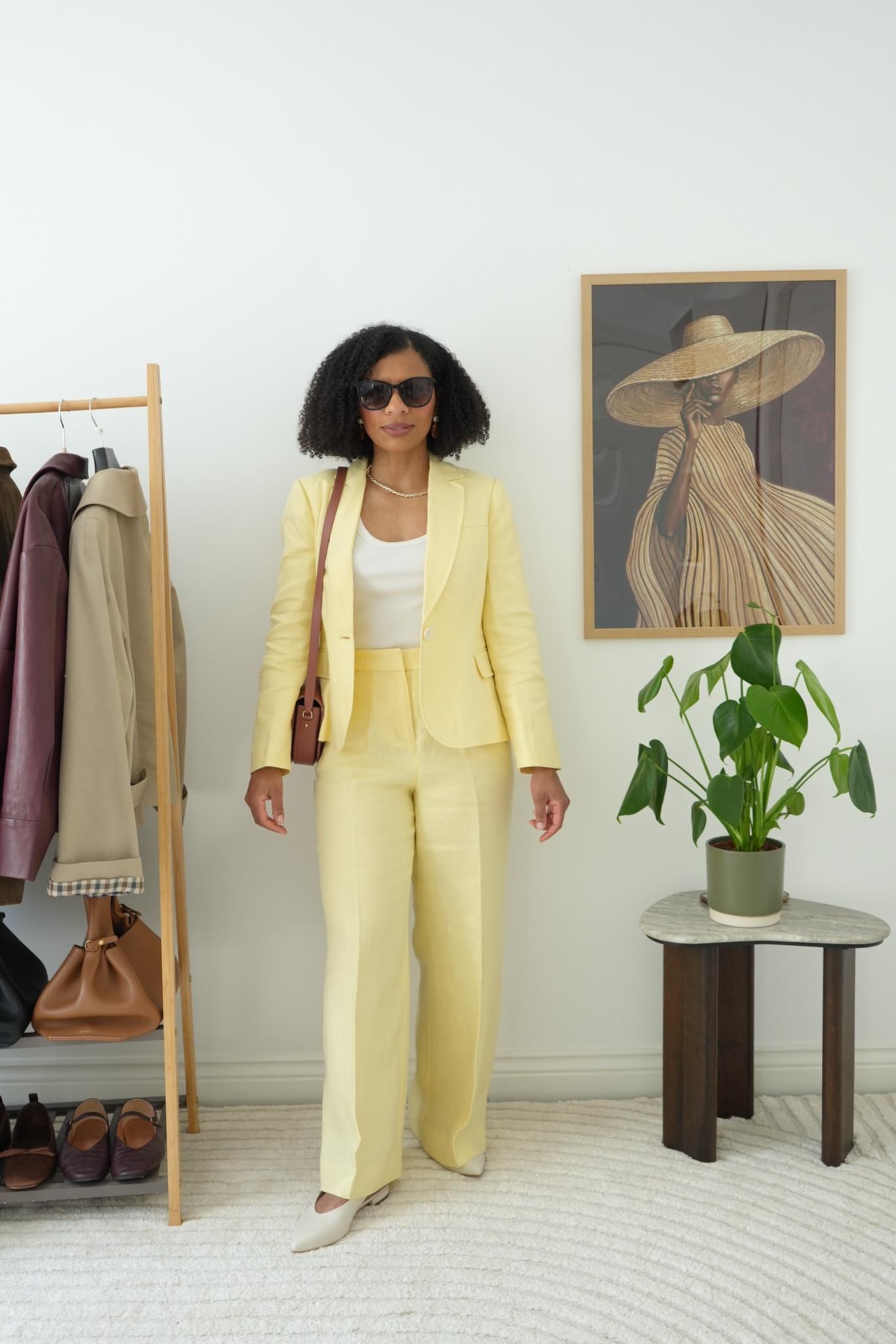 Petite butter yellow suit
Butter yellow wide trousers
Butter yellow blazer
White pointed slingbacks
Low pointed  slingbacks

#LTKspring #LTKpetite #LTKuk