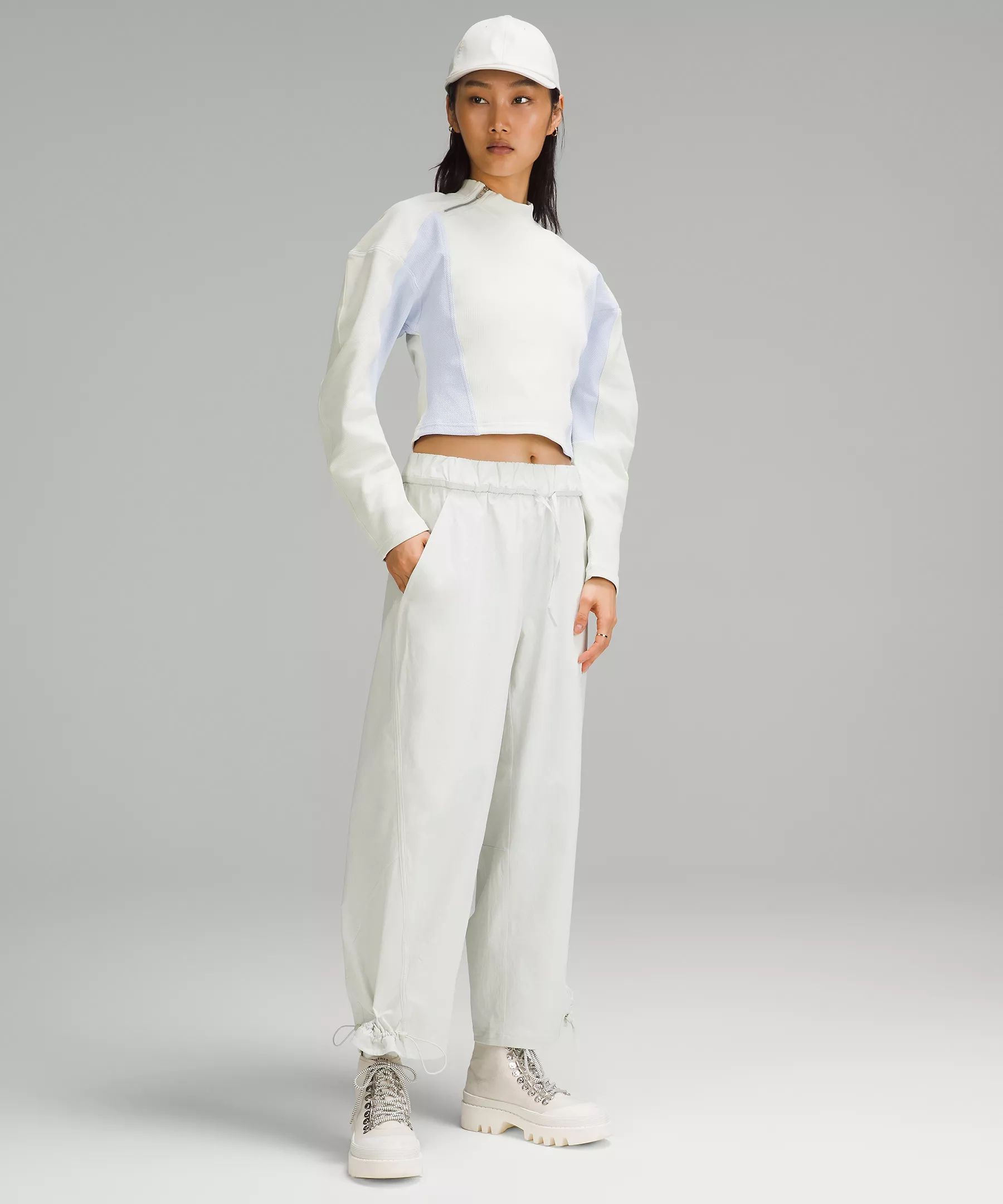 Ribbed Luxtreme Wide-Sleeve Pullover | Women's Long Sleeve Shirts | lululemon | Lululemon (US)