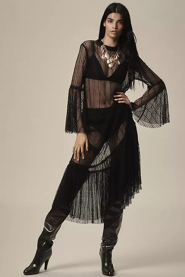 By Anthropologie Sheer Lace Tunic | Anthropologie (US)