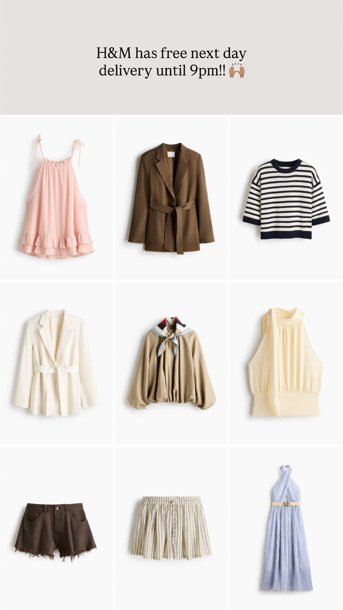 Shop my H&M order with me! Free next day delivery until 9pm 🫶🏽

#LTKsummer #LTKspring #LTKstyletip