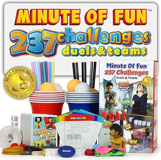 Funwares Minute of Fun Game - Minute to Win It Games for Kids, Adults, Teens, Families, Game Nigh... | Amazon (US)