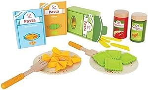 Hape Pasta Wooden Play Kitchen Food Set with Accessories | Amazon (US)