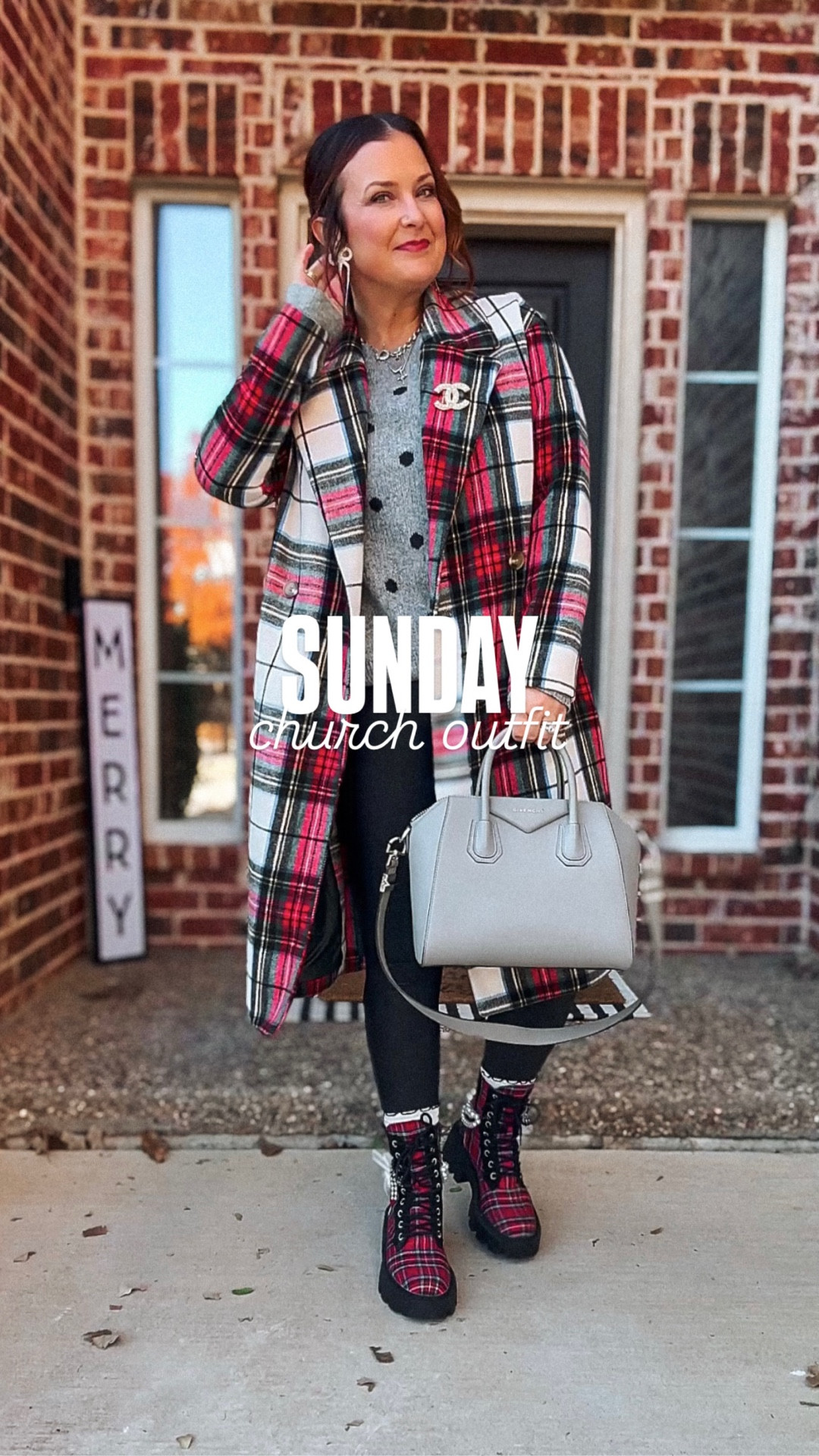 Linked similar coat + sweater to recreate this holiday church look 🎄❤️ boots are on SALE! 

#LTKSaleAlert #LTKHoliday #LTKFindsUnder100