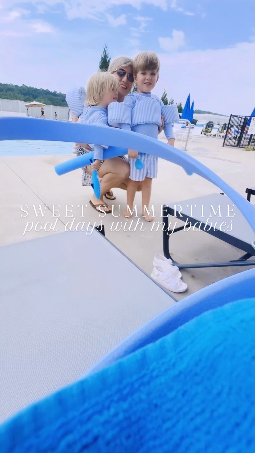 Pool days 💦 with my little water-lovin’ babies 👶🏼🩵👶🏼 are the best kind of summer days !!! ☀️ We’ve just had the happiest time soaking in all the fun 🤩 in the sun 🌞 today at our favorite spot ⛱️ and hanging with lots of friends, too!! ✨ #sweetsummerdays #pooldays #summeratthepool #waterbabies #pooldayfun