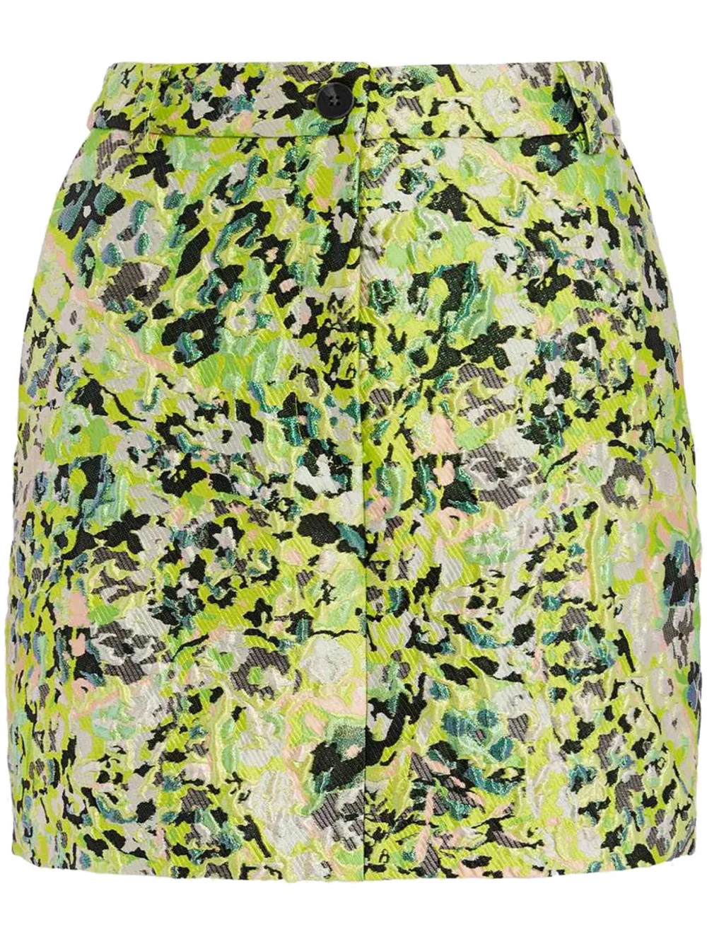 Essentiel Antwerp floral-jacquard Mini Skirt | Green | FARFETCH | Farfetch Global