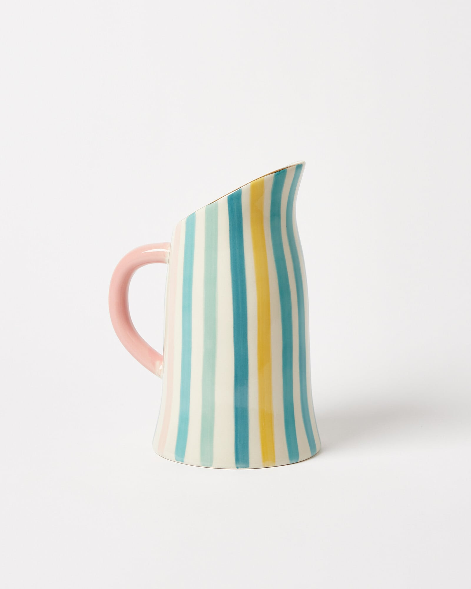 Fiori Stripe Ceramic Serving Jug | Oliver Bonas | Oliver Bonas (Global)