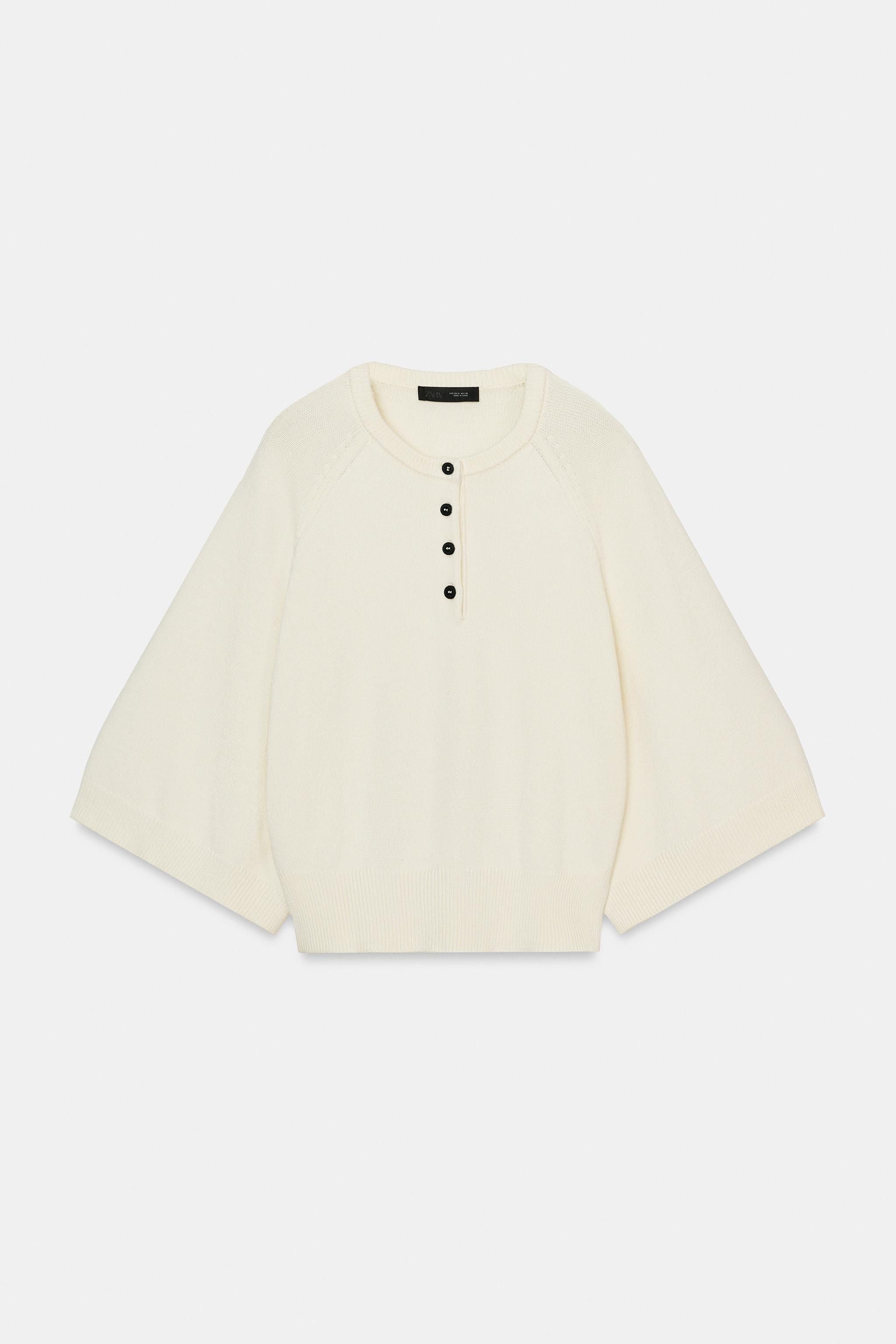 KNIT JUMPER WITH WIDE SLEEVES | Zara UK