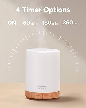 InnoGear 300ML Essential Oil Diffuser, Premium 5-in-1 Ultrasonic Aromatherapy Diffusers Scent Hum... | Amazon (US)