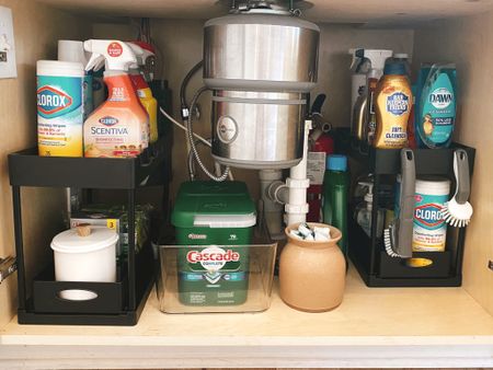 Under the sink organization favorites from Amazon and Target 🧽 #springcleaning #kitchen #cabinets #organization

#LTKhome #LTKstyletip