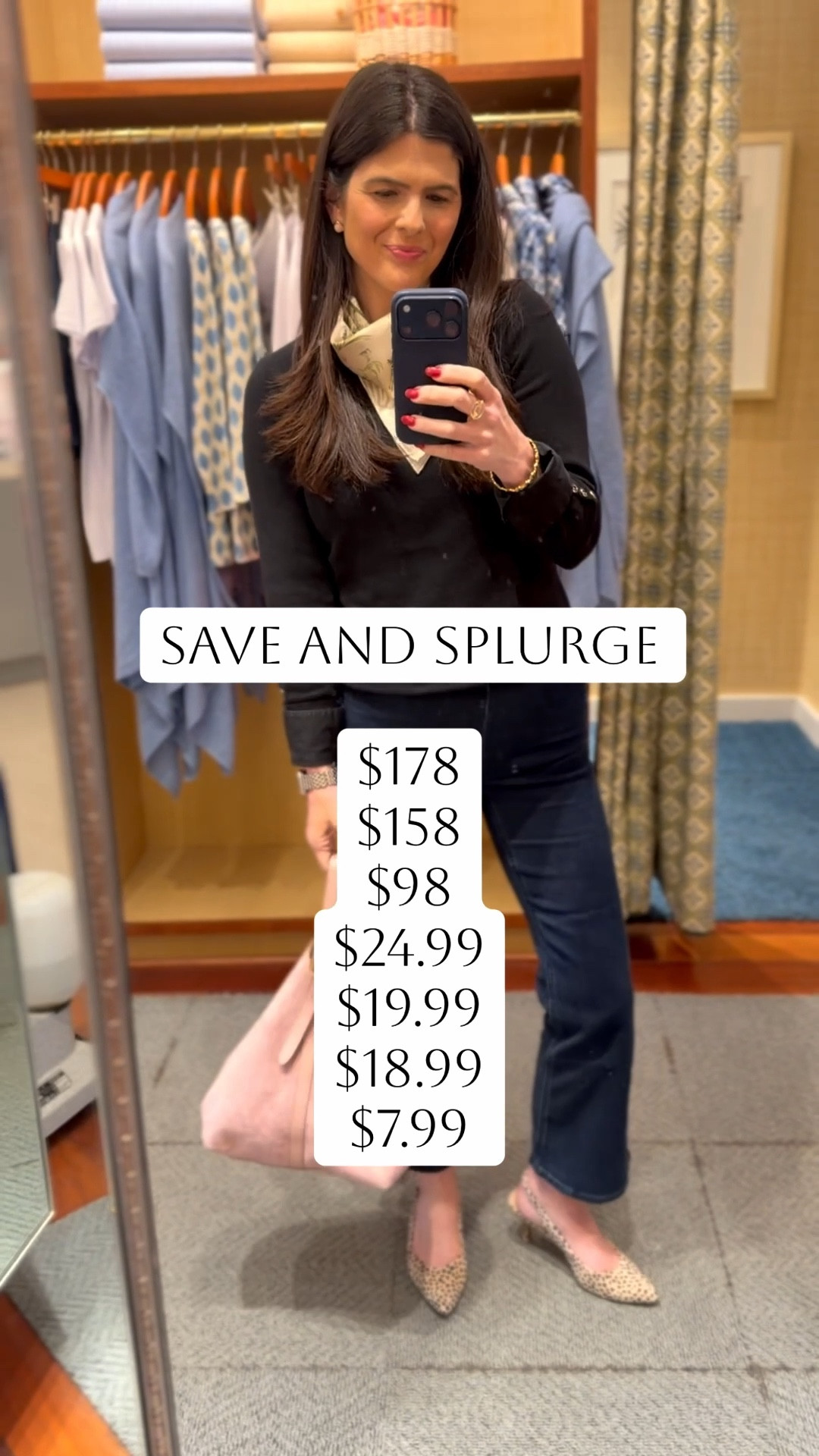 Another installment of Save and Splurge breaking down my #ootd

My shoes were only $24.99 at Marshalls! I wish I could link them but since I can’t I’m including another similar option. 🐆

This sweater and blouse are my splurges but they are such great wardrobe staples they are worth it!

Also these @oldnavy jeans are so good and under $20 💙

#LTKgrwm #LTKOver40 #LTKootd