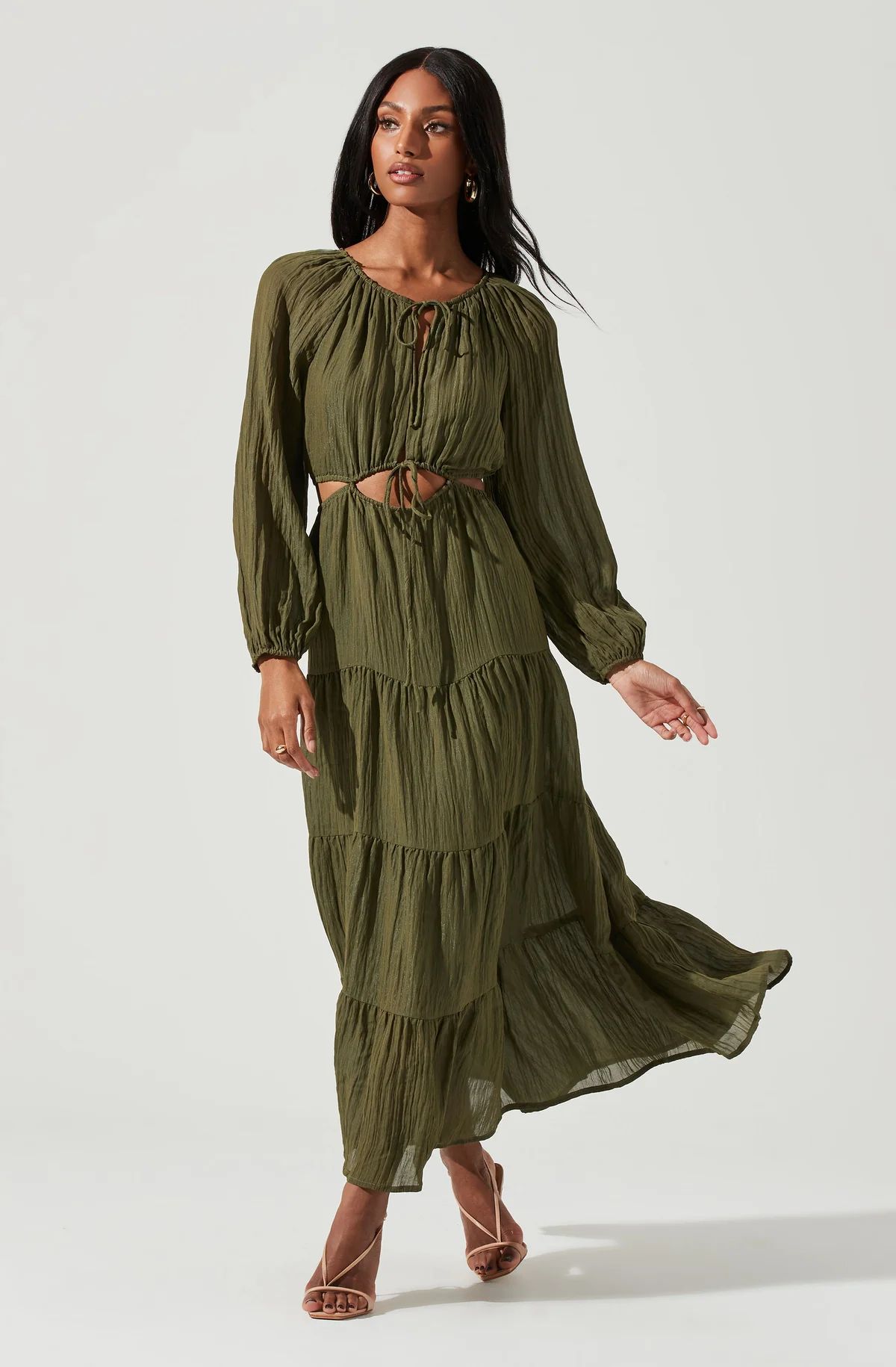 Freya Cutout Midriff Maxi Dress | ASTR The Label (US)