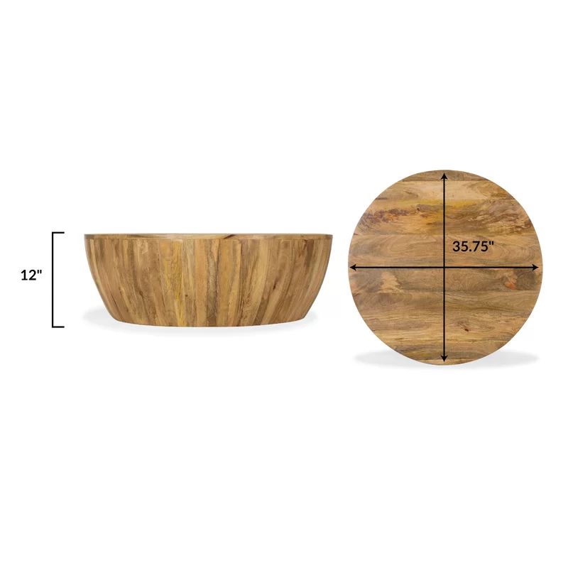 Vivenne Solid Wood Drum Coffee Table | Wayfair North America