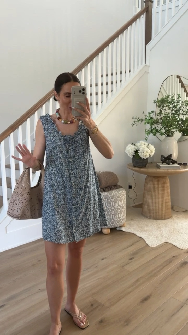 Summer dress inspired by Madewell, vacation dress, short dress, cute dress, annabrstyle

#LTKootd #LTKOver40