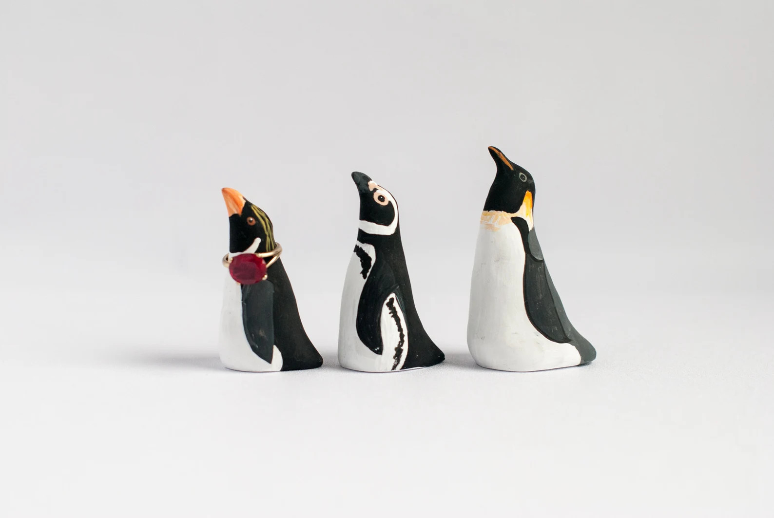 Choose Your Penguin Ring Holder | Bird Ring Cone | Jewelry Display | Ring Dish | Choose Macaroni,... | Etsy (US)