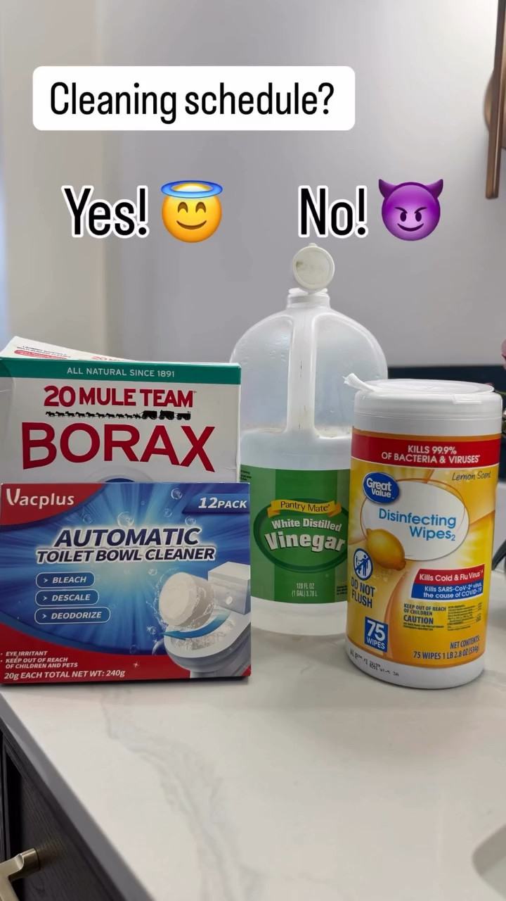 I’ve gone back and forth on this forever. 

Usually when I’m non committal or meh, it’s a no. But life is really a lot easier when you have a schedule. 

Every day is one load of laundry 
Monday is bathrooms 
Tuesday is vacuum 

And so on 

Drop a 😇 for oh yes! And a 😈 for nope, not me! 

If you want the link to my favorite things I showed here? Just let me know. Happy Cleaning! 

Did you enjoy the song? 😉

#housecleaning #ourrestorationjourney #poundhomeandgardens