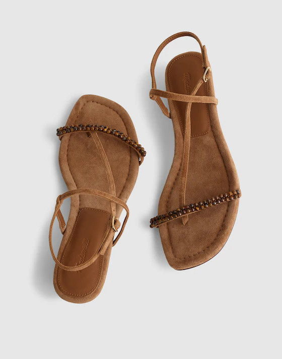The Maycie Asymmetric T-Strap Sandal | Madewell