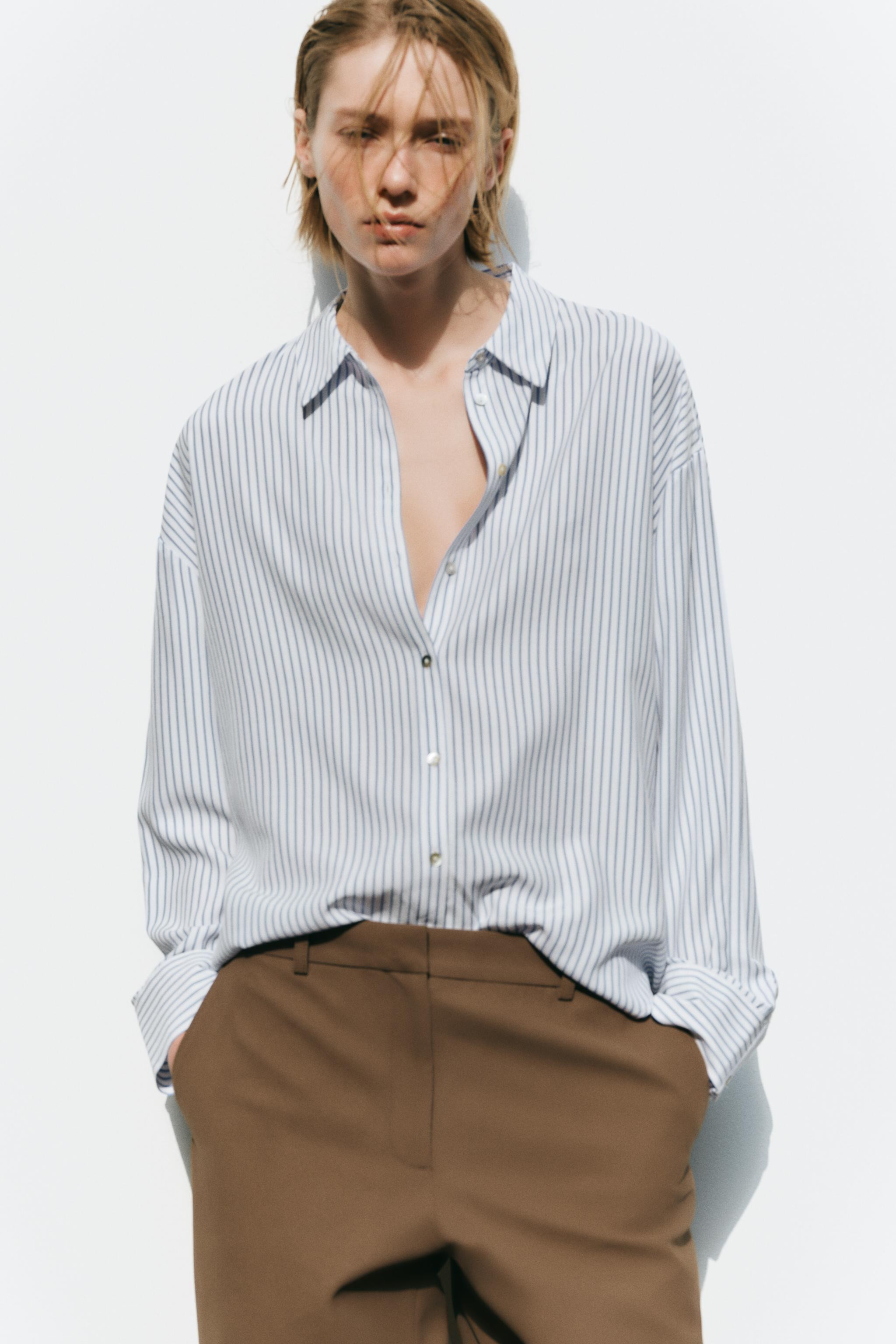 OVERSIZE STRIPED SHIRT | Zara UK
