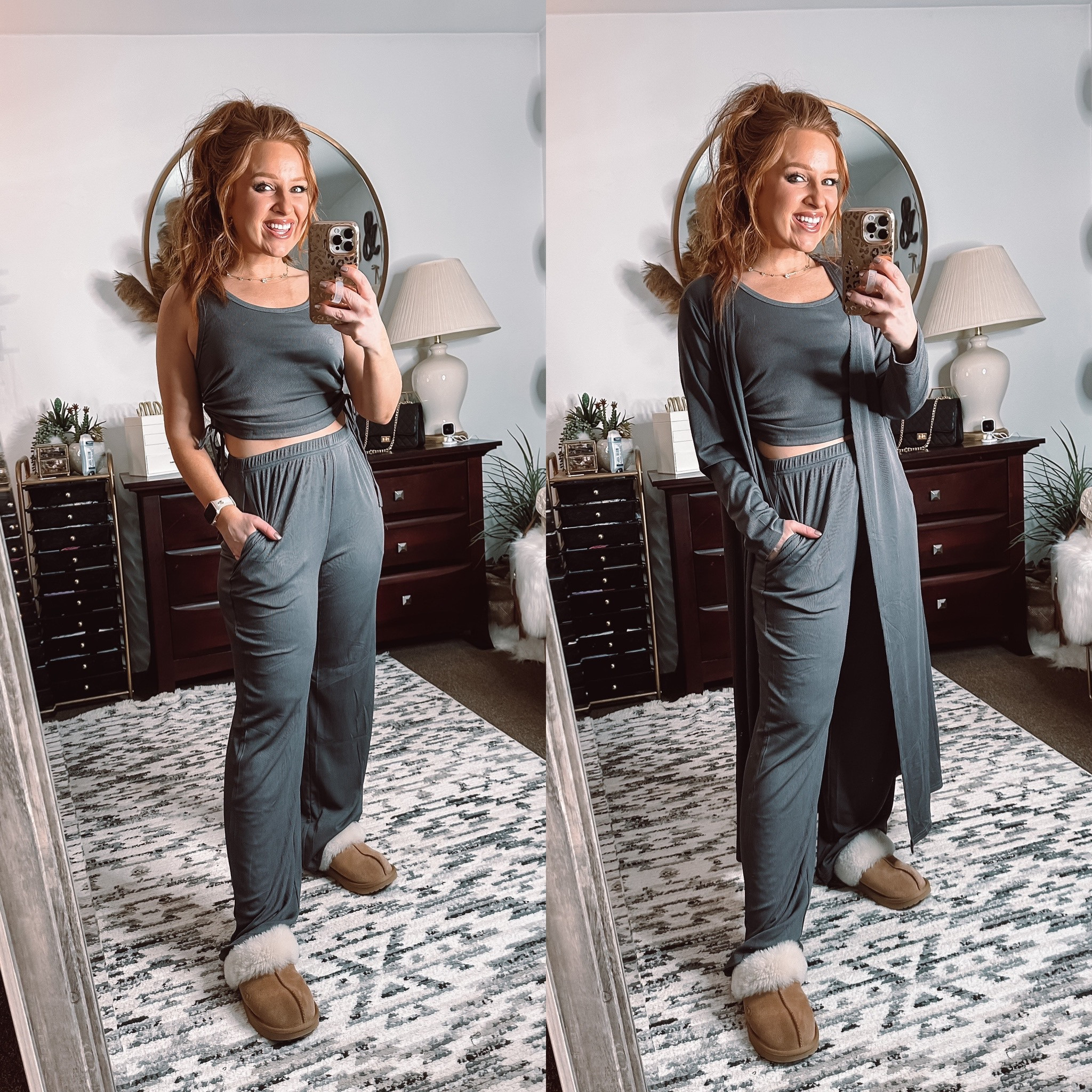 The comfiest amazon 3 piece lounge set! Wearing a size medium 

#LTKtravel #LTKFind #LTKunder50