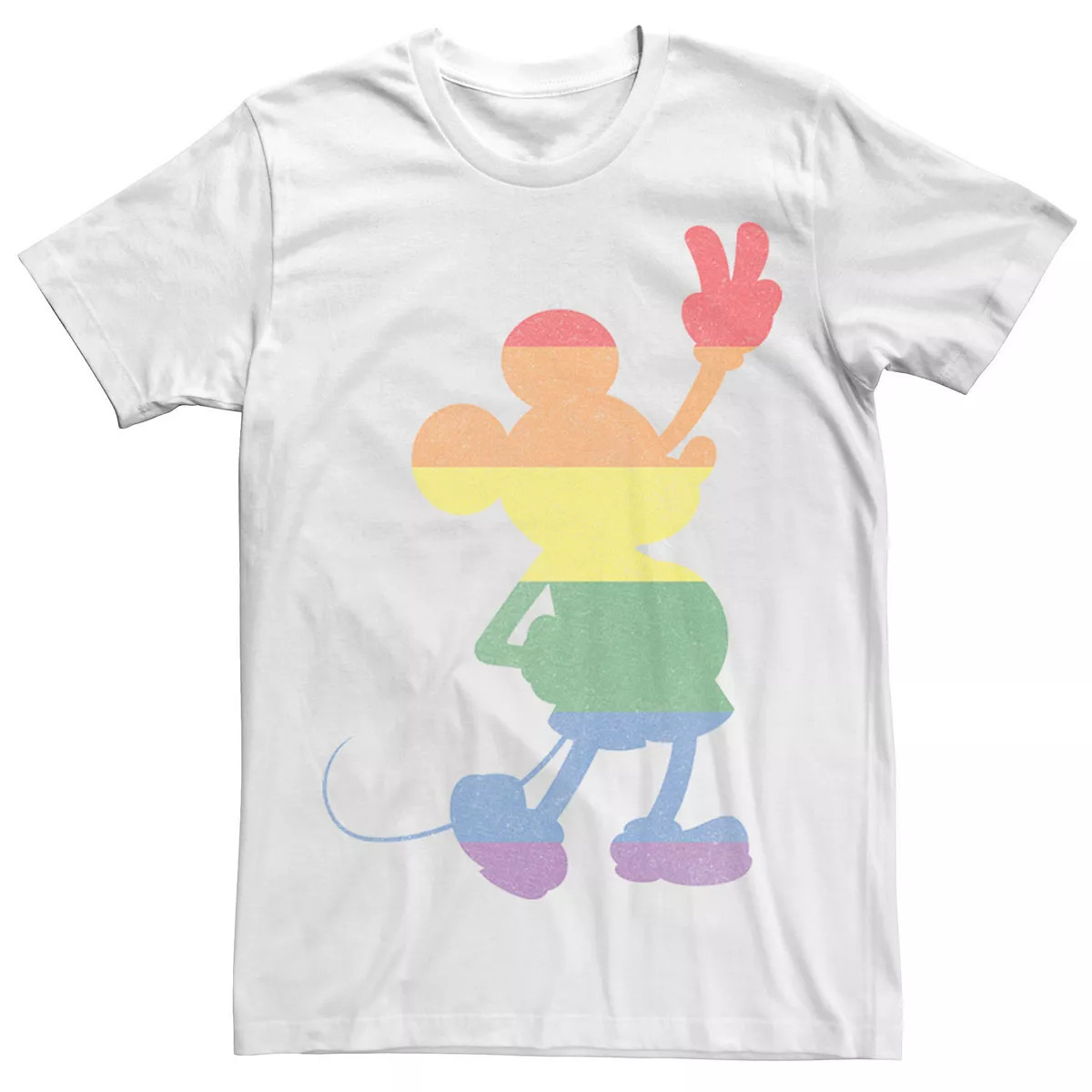Adult Disney Mickey & Friends Pride Rainbow Stripe Mickey Tee | Kohl's