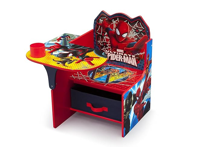 Delta Children Chair Desk With Storage Bin - Greenguard Gold Certified, Spider-Man | Amazon (US)