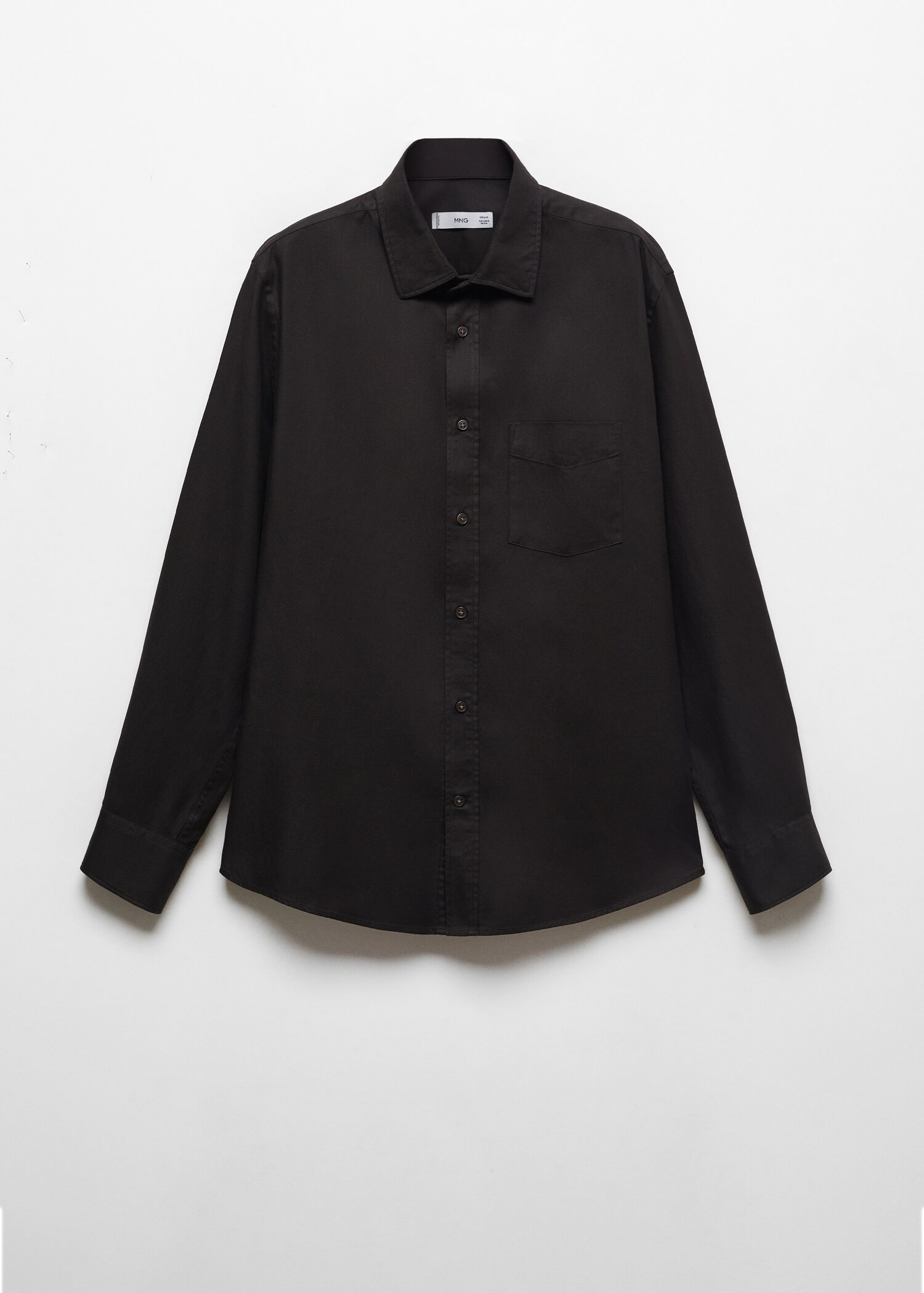 Brushed cotton twill shirt | Mango Canada