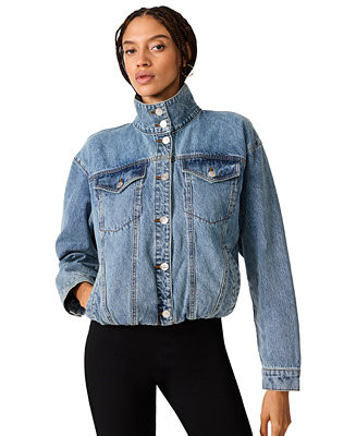 Women's Allyson Funnel Neck Short Jacket | Macy's