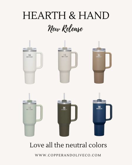 New Release of Hearth and Home Stanley Cups!! Loving the neutral colors, perfect for Fall!! 

#LTKunder50 #LTKhome