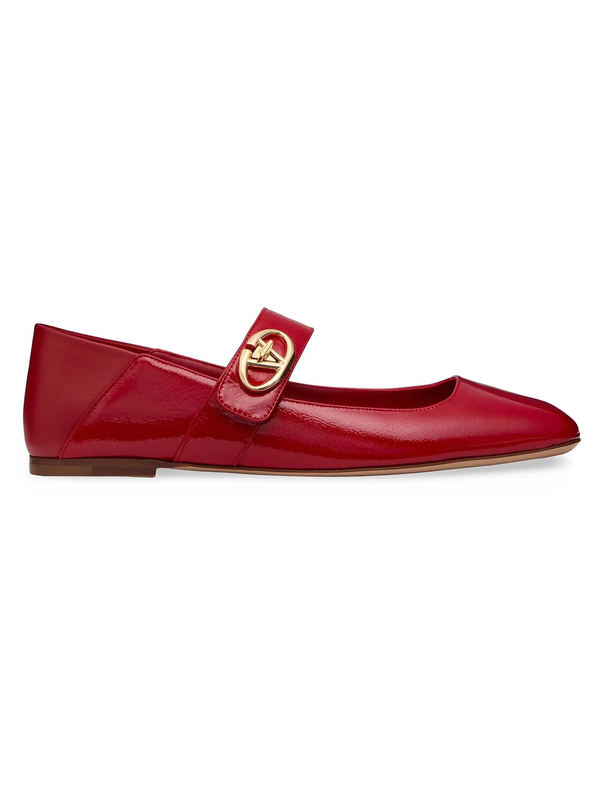 VLogo Locker Mary Jane Ballerina Flats in Naplack | Saks Fifth Avenue