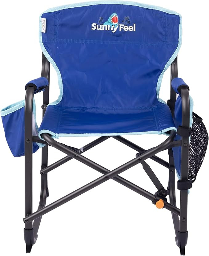 SUNNYFEEL Small Camping Chair, Portable Folding Aluminum Directors Chairs Lightweigh with Cup Hol... | Amazon (US)