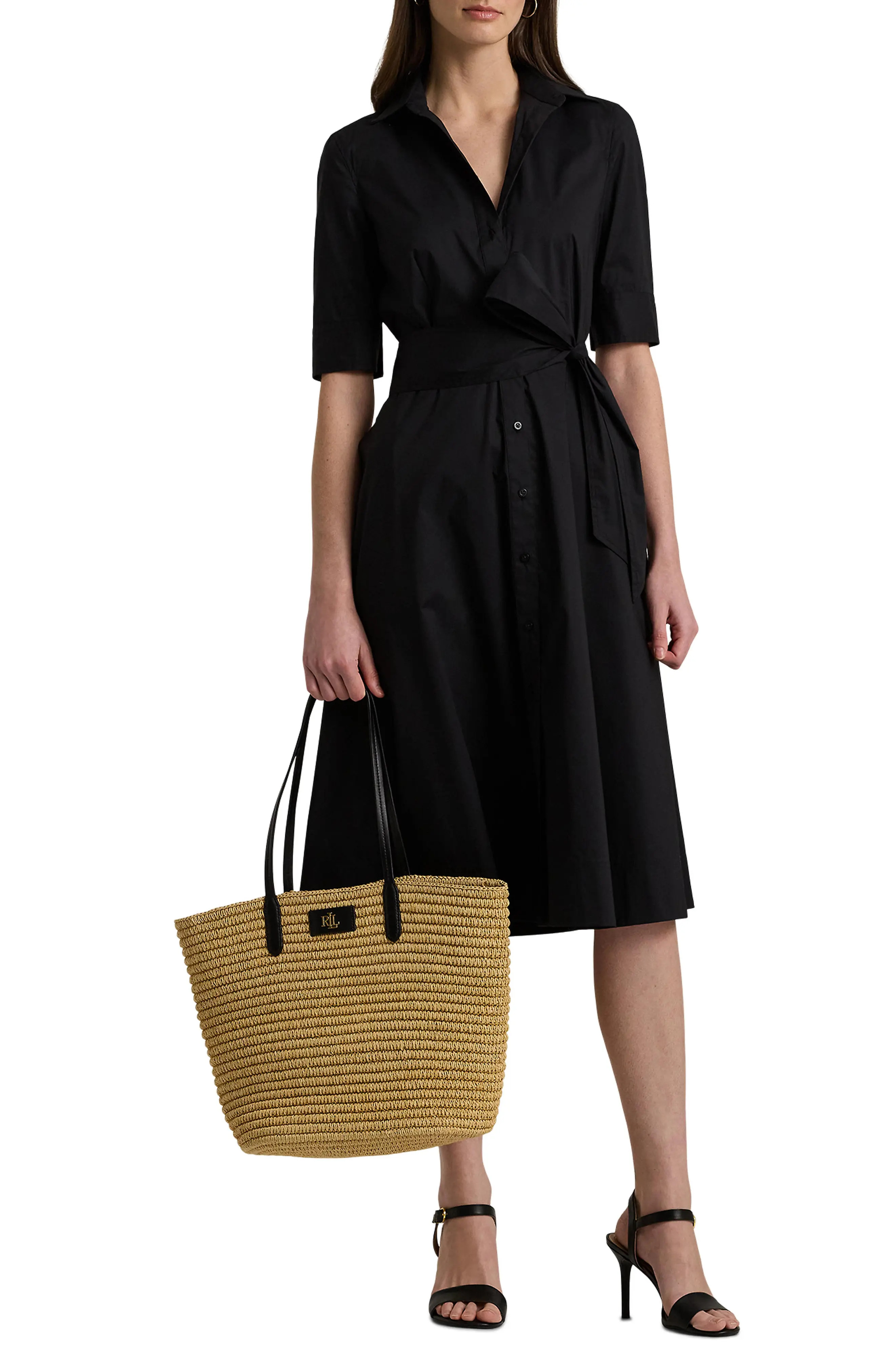 Lauren Ralph Lauren Cotton Blend Shirtdress (Women) | Nordstrom | Nordstrom