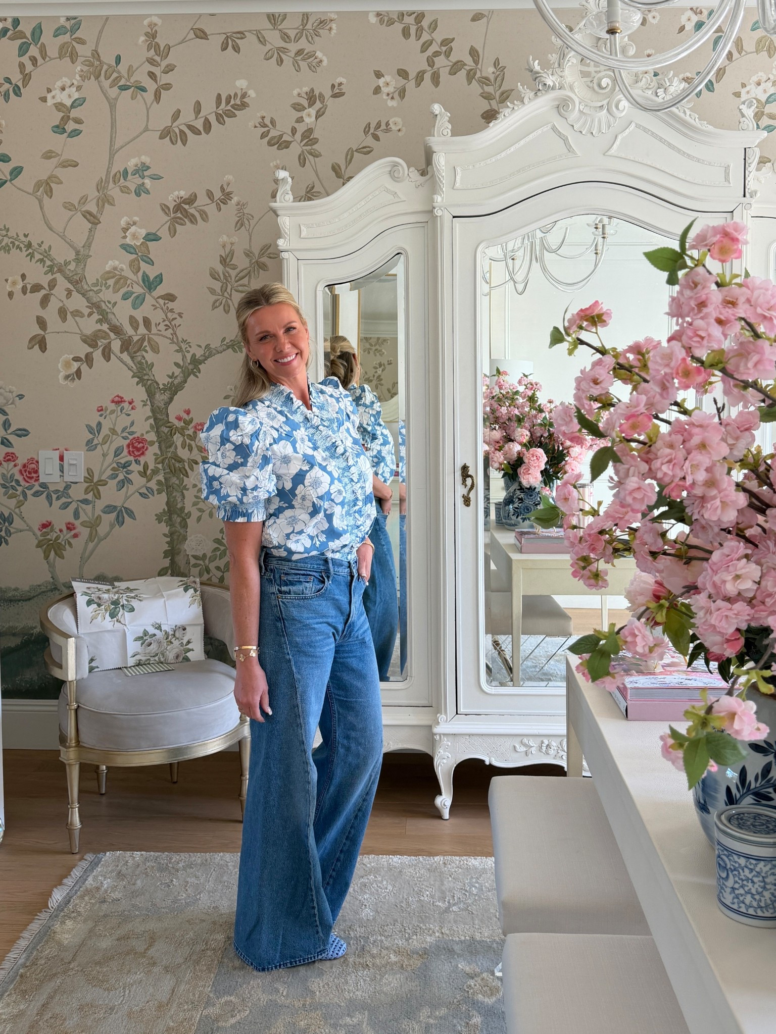 The cutest spring top with my favorite jeans!

#LTKOver40 #LTKSeasonal