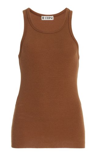 ÉterneHigh-Neck Fitted Jersey Tank Top$105Color—BrownSize GuideSelect a sizeAdd To BagAdd to F... | Moda Operandi (Global)