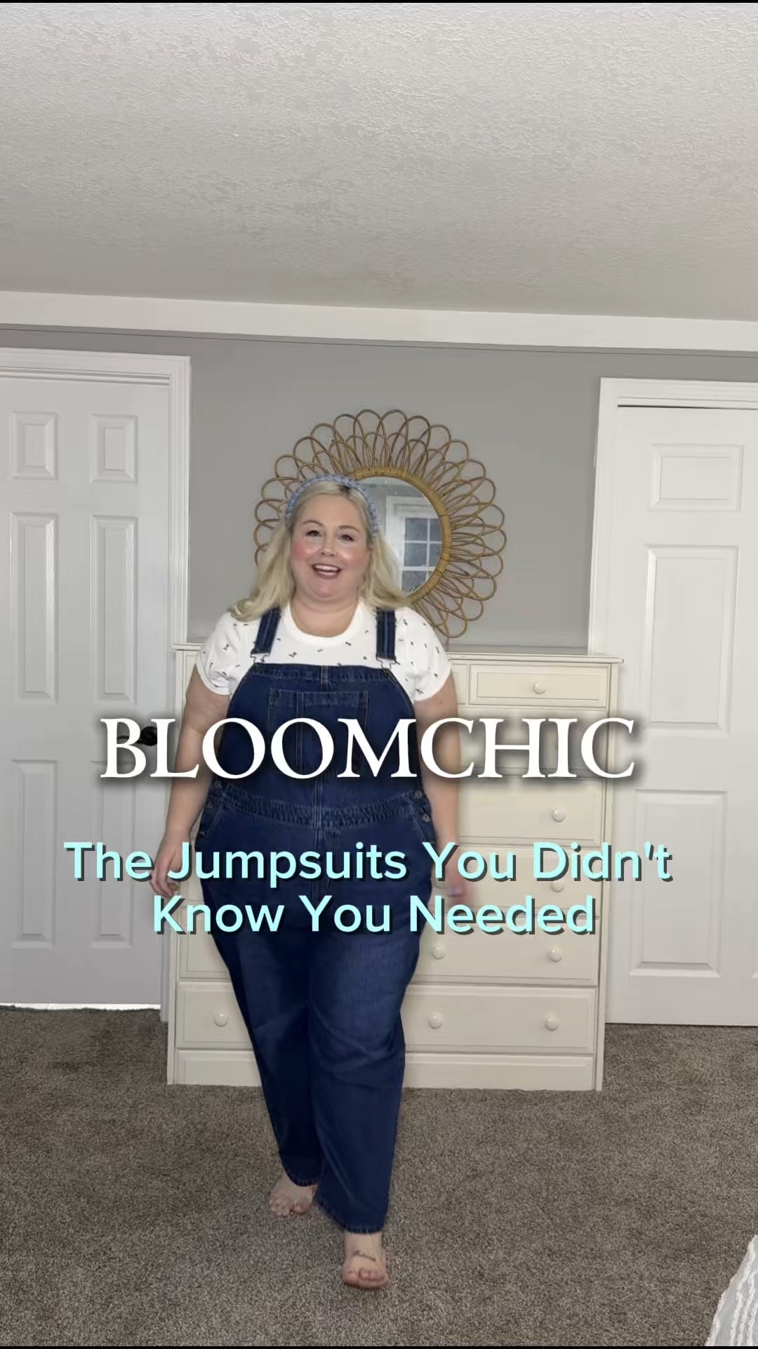Cute, comfy, and plus-friendly denim overalls 💙 Sizes medium–6X🌸 and linked in my LTK for easy shopping🤗 @bloomchic 

#plussize #curvyconfidence #inclusivefashion #bloomchic #bloomchicdress