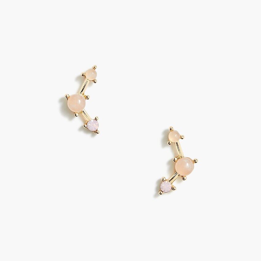 Semi-precious stone constellation stud earrings | J.Crew Factory