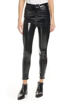 Super High Waist Ankle Skinny Vinyl Pants | Nordstrom